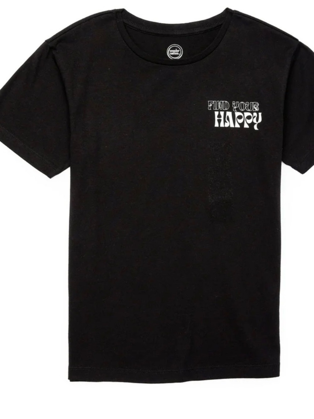 Find Your Happy Black Graphic Tee - Kids